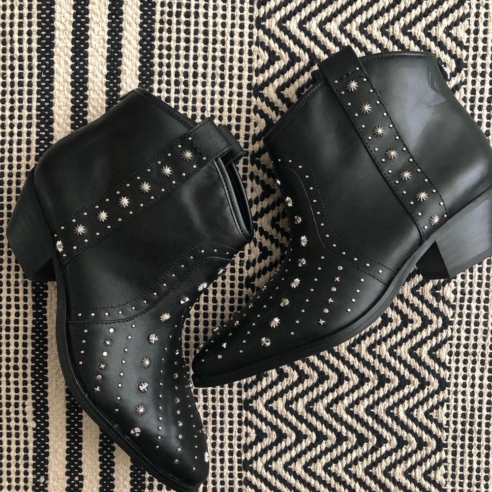 NWOB Sam Edelman Brian Studded Black Bootie